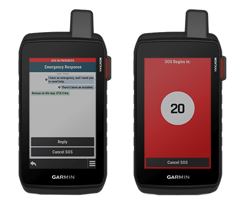 Technologie inReach du Garmin Montana 760i