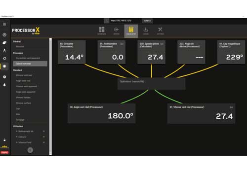 Fonctionnalités et interface WEB du Processor X NKE