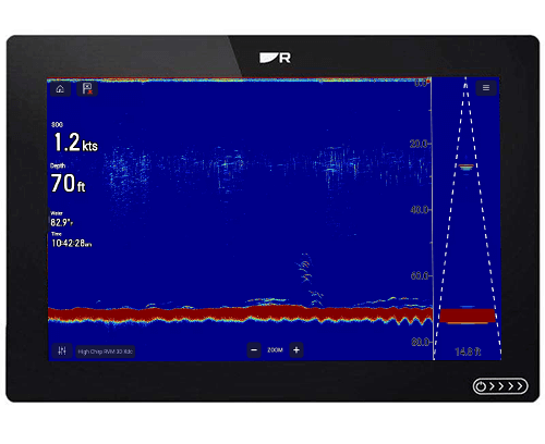 Technologie Chirp traditionnel realvision max RVM1600 Raymarine